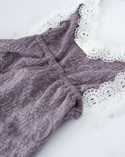 Load image into Gallery viewer, Nina Lace Halter Romper - Violet