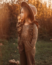 Load image into Gallery viewer, Sharlynn Ruffle Suspender Pants- Moss Green