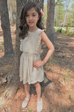 Load image into Gallery viewer, Nataly Sleeveless Chiffon Ruffle Dress- Sun Speckled