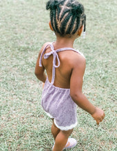 Load image into Gallery viewer, Nina Lace Halter Romper - Violet