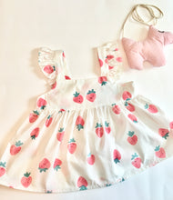 Load image into Gallery viewer, Strawberry Dress +Purse
