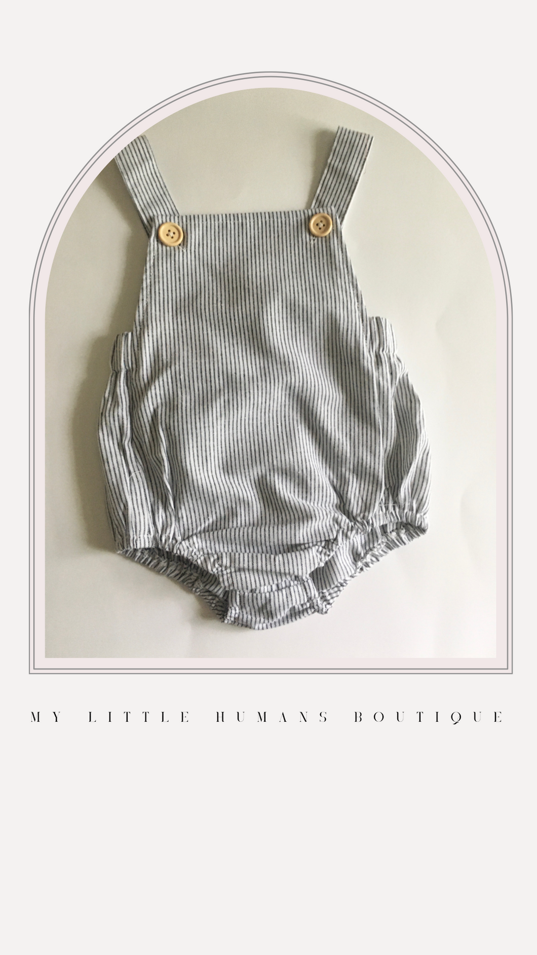 Boy Jumpsuit- Blue Stripped