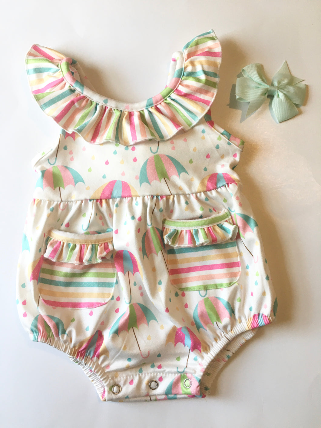 Rainbow Rain Romper