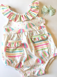 Rainbow Rain Romper