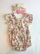 Load image into Gallery viewer, Rose Ruffle Romper
