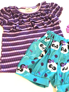 Panda Love Short Set