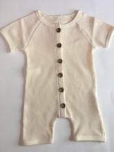 Load image into Gallery viewer, Infant Boy Romper- Cream
