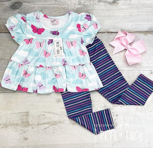 Butterfly Pant Set