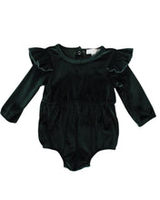 Load image into Gallery viewer, Bubble Shorty Romper- Forest Green
