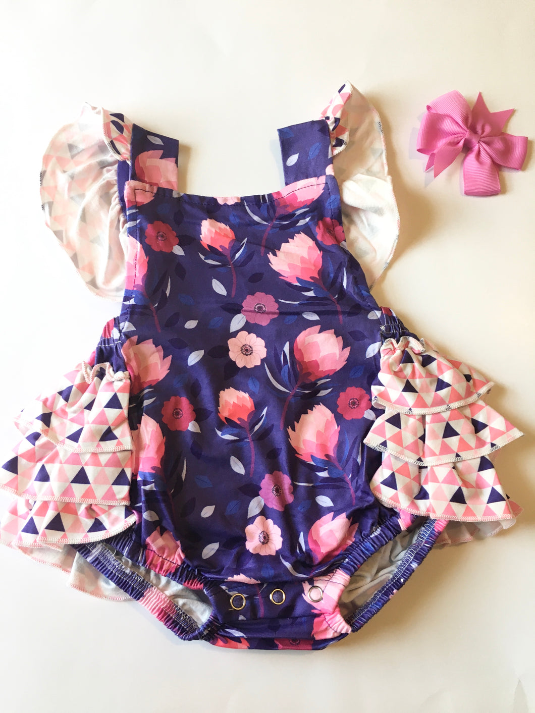 Purple Protea Romper