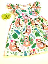Load image into Gallery viewer, Sloth Jungle Dress
