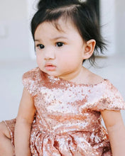 Load image into Gallery viewer, Rose Gold Sequin Dress
